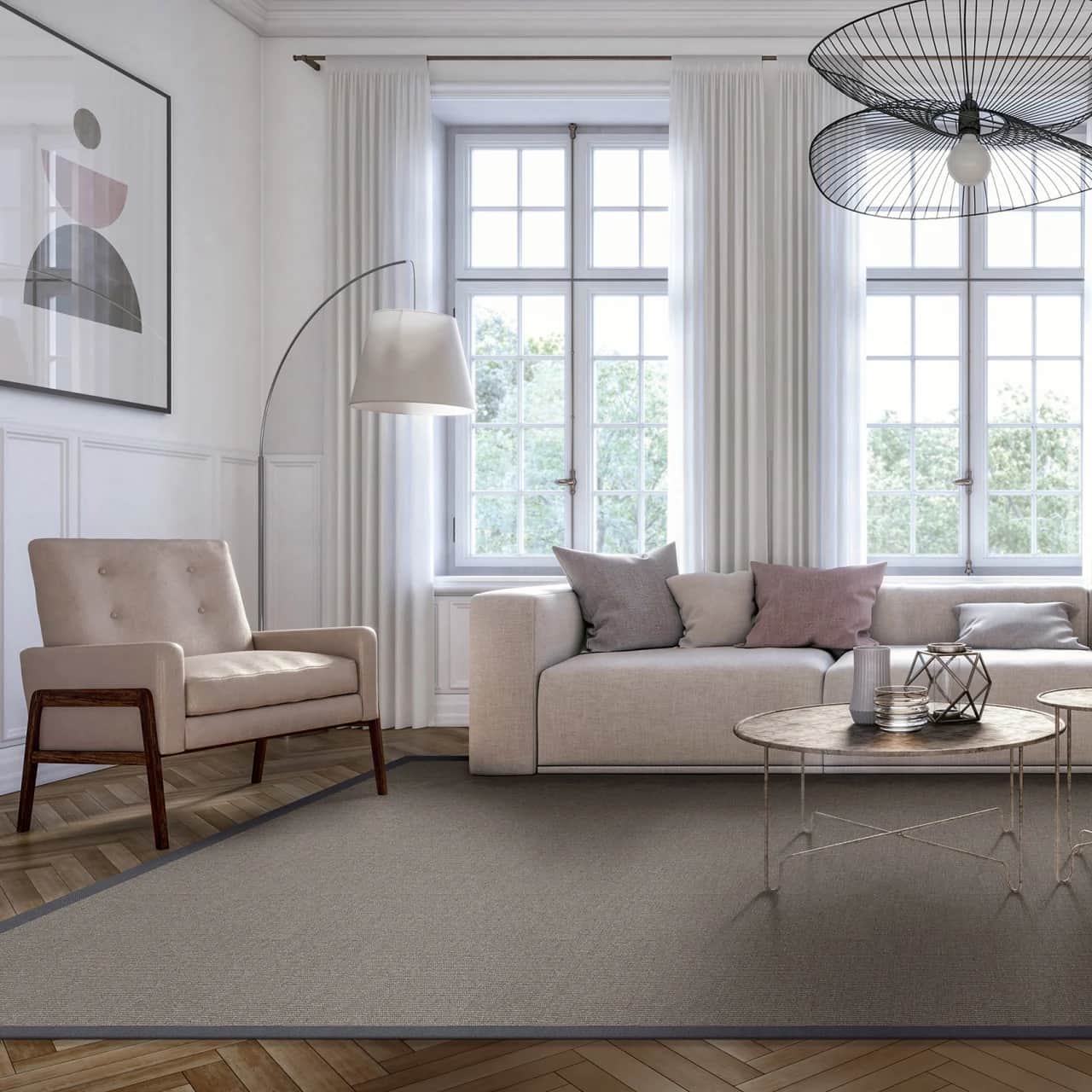 natural element: whidbey stain-resistant sisal complements many design styles