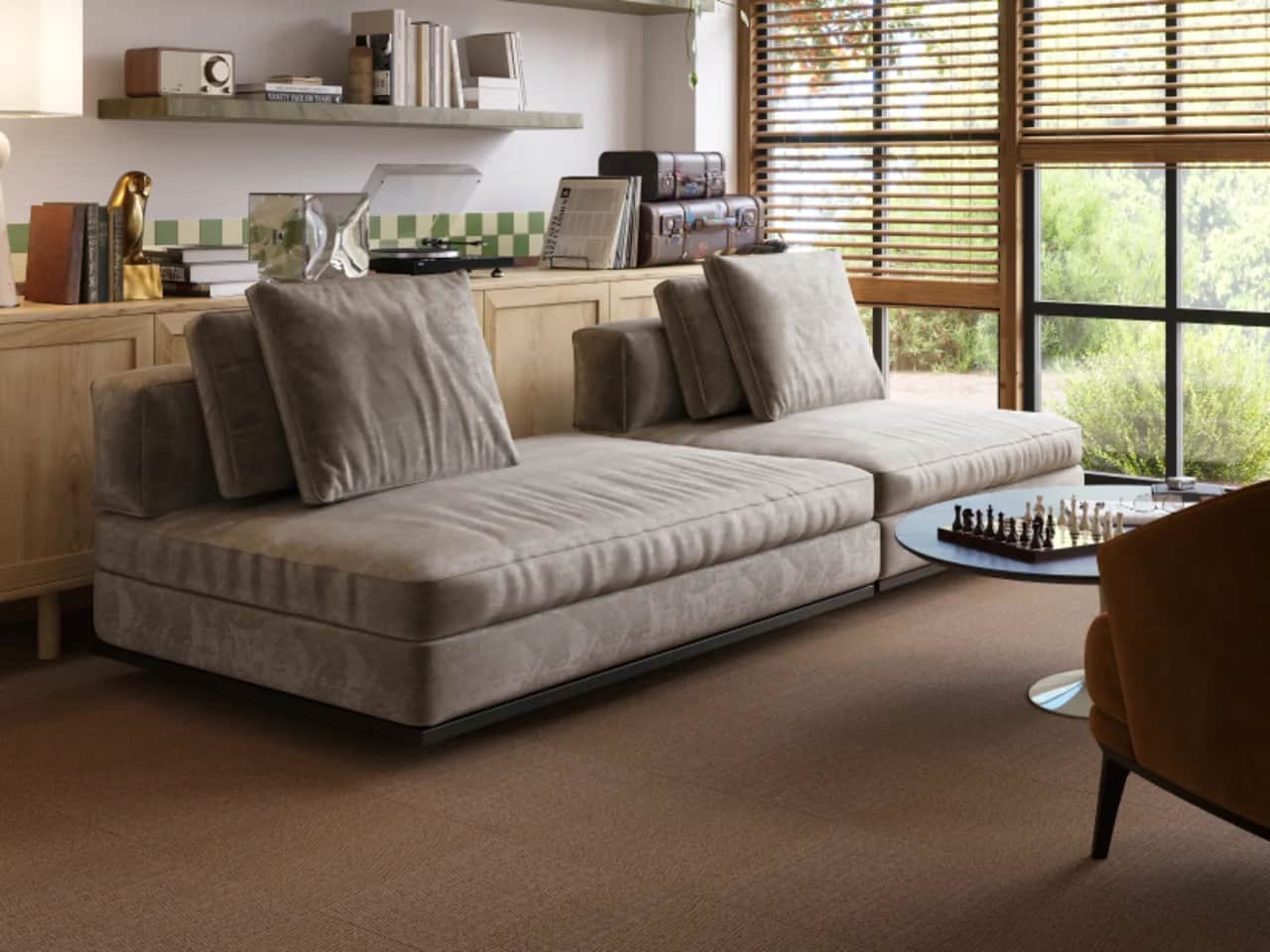 Ridge | Walnut | SynSisal® Tile