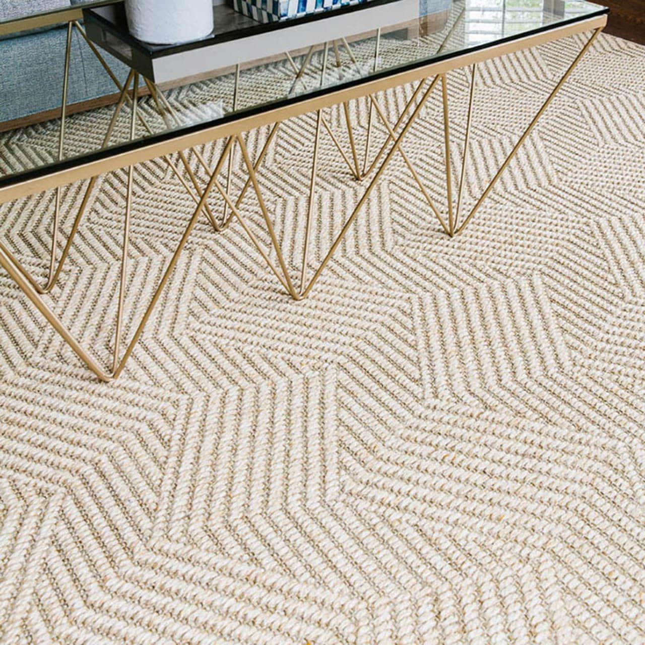 Detail of Helsinki Canvas sisal rug