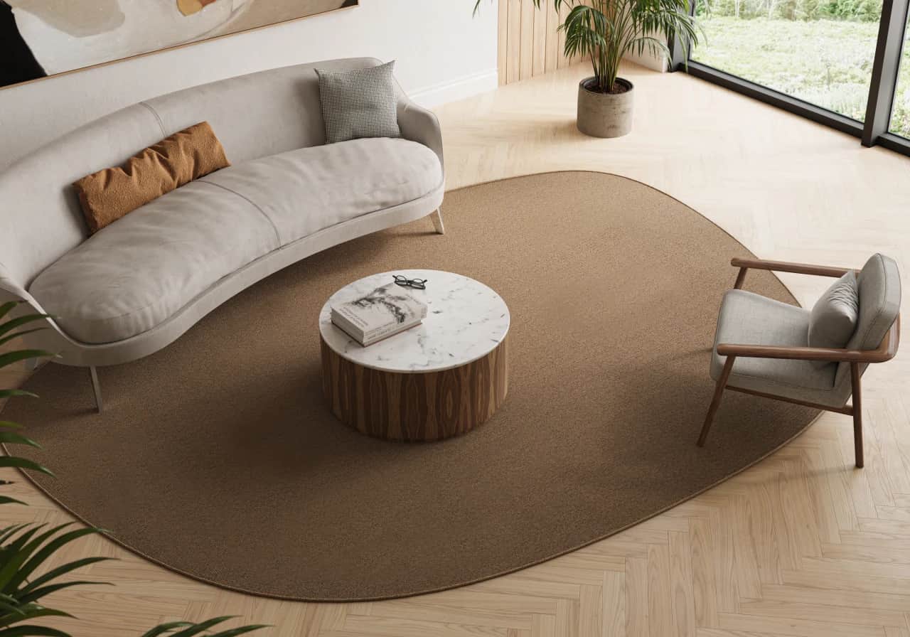 EarthSISAL™ | Madrone | Organic Shape: Obsidian
