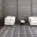 neutral grandness: chilewich plaid as an area rug (in color grey)