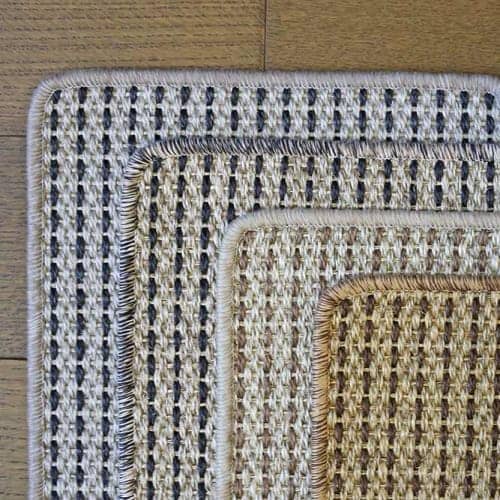 Rhine sisal carpet colors Chrome, Pumice, Driftwood & Bark