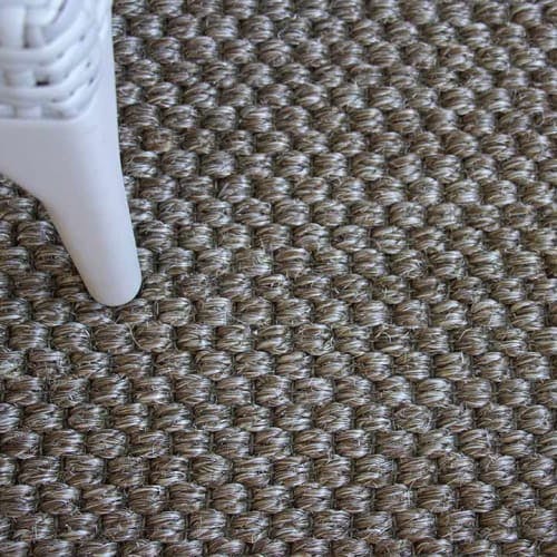 Detail of Lyon Gray chunky sisal carpet