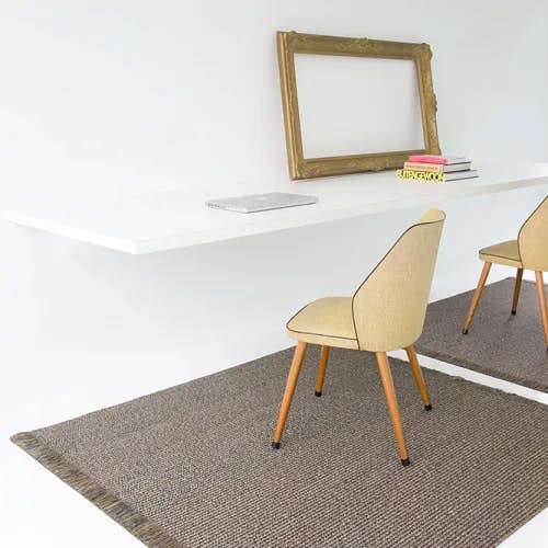 versatile: outdoor or indoor, poolside makes a durable, sleek area rug (color mahogany)