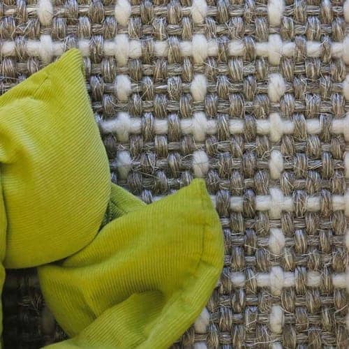 Detail of wool-sisal blend Gibraltar Glacier carpet