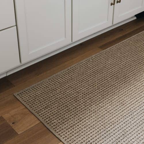 Rhine Driftwood sisal runner in kitchen