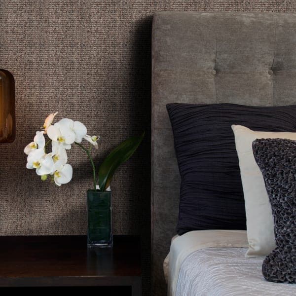 Livos Wallcovering Dragonfruit wallcovering in luxury hotel room