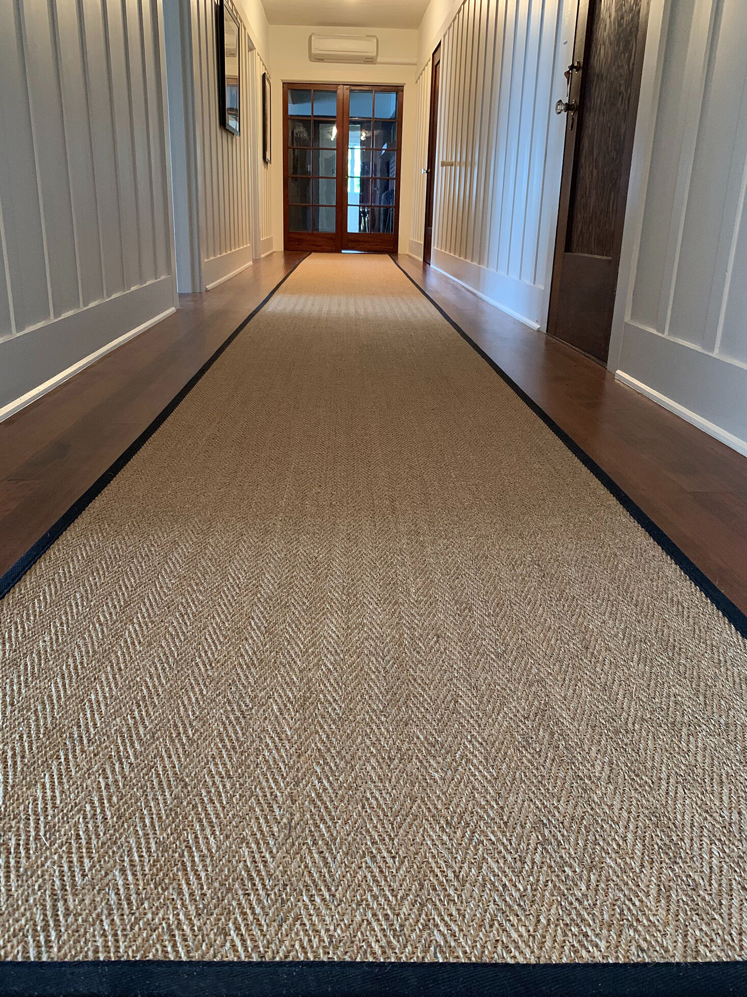 MODERN NATURAL SISAL RUG 'FLAT Lines grey white Carpet Flat Weave Easy Clean 